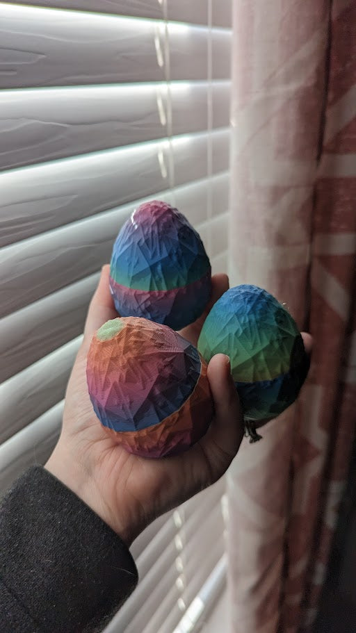 3D-printed mystery eggs