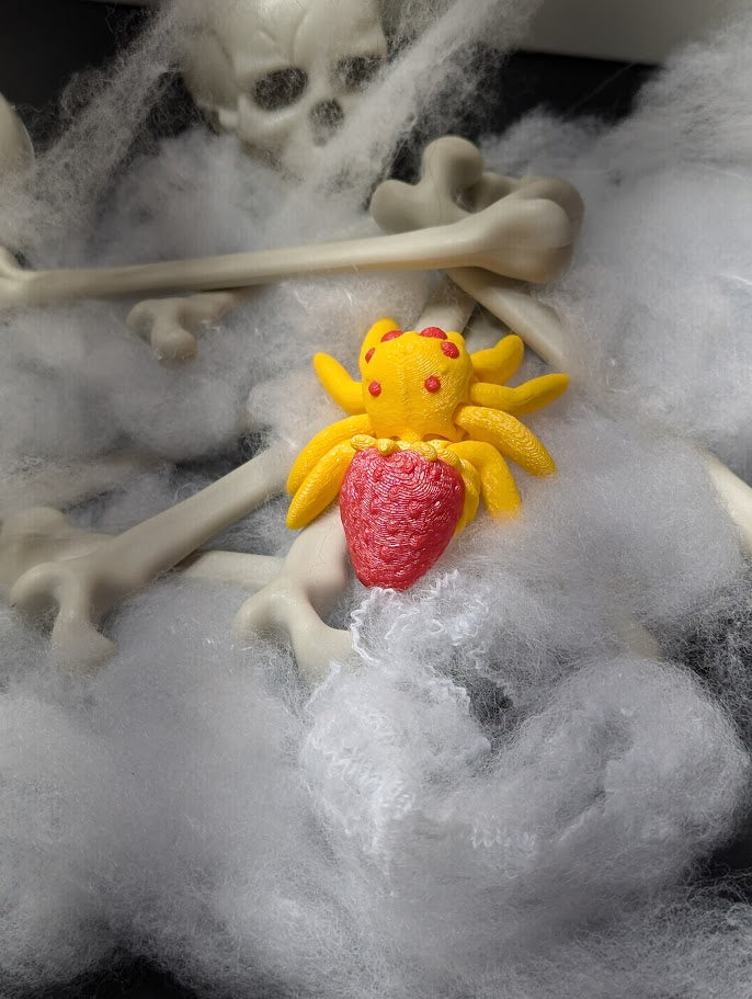 Articulated 3D printed Adorable Spiders Mystery Colored