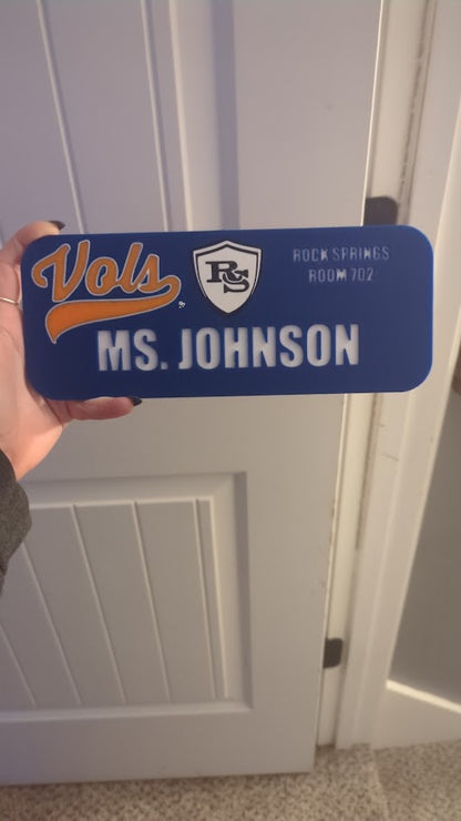 Customizable Name Plate for Rooms