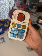 3D Printed P0k3mon Trading Card Game Tin Insert Version 2.0| Customizable Dice and Token Holder