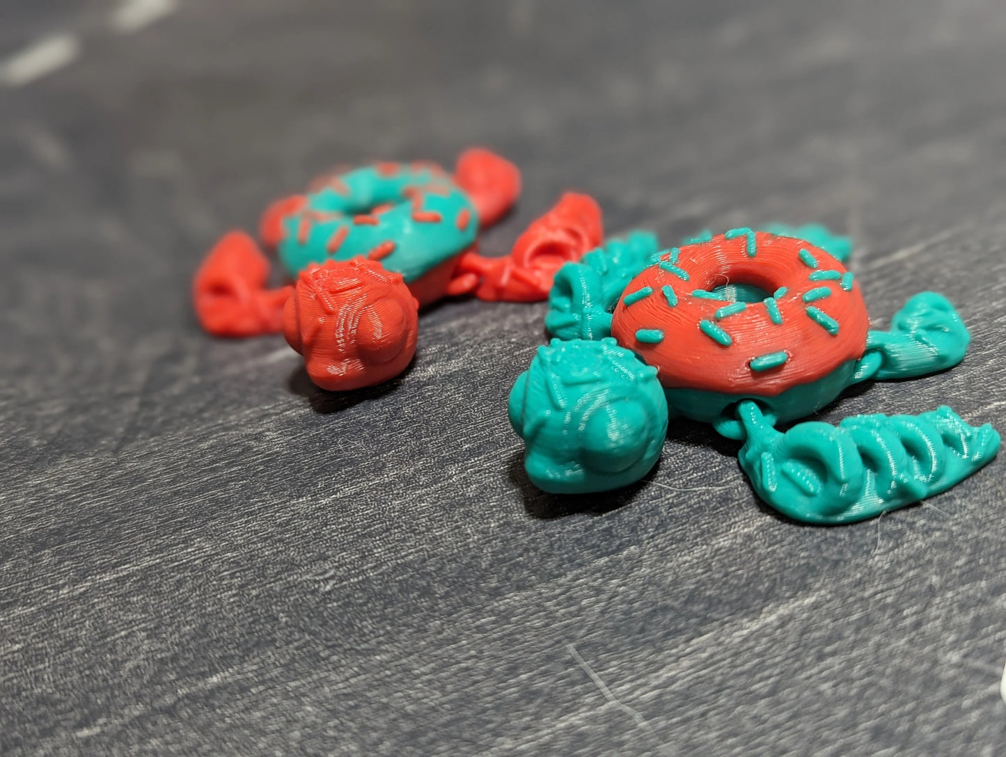 Articulated Tiny Doughnut Turtles